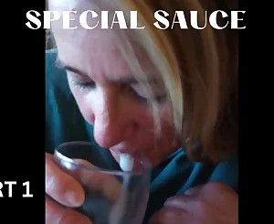 Super-bitch Julia Cox Fellates And Stores Jizz Out Of Stiffy For Dinner Part 1